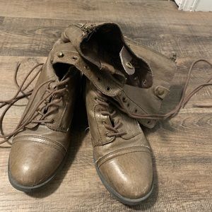 Steve Madden combat boots